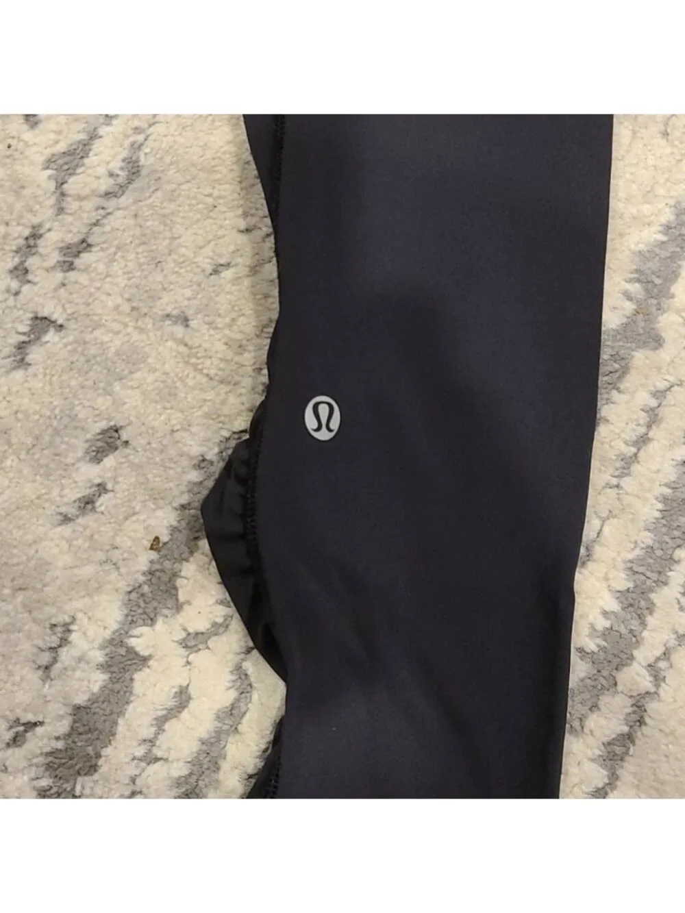 Lululemon Speed Tight Black Ruffle Luxtreme
